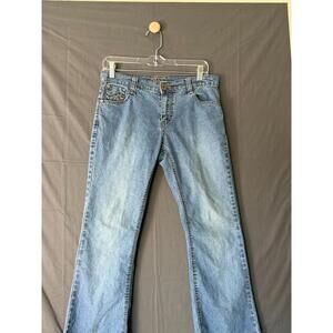 Vintage Duplex by Tyte Y2K Flare Jeans - Embellished Rhinestone Pockets - 8P